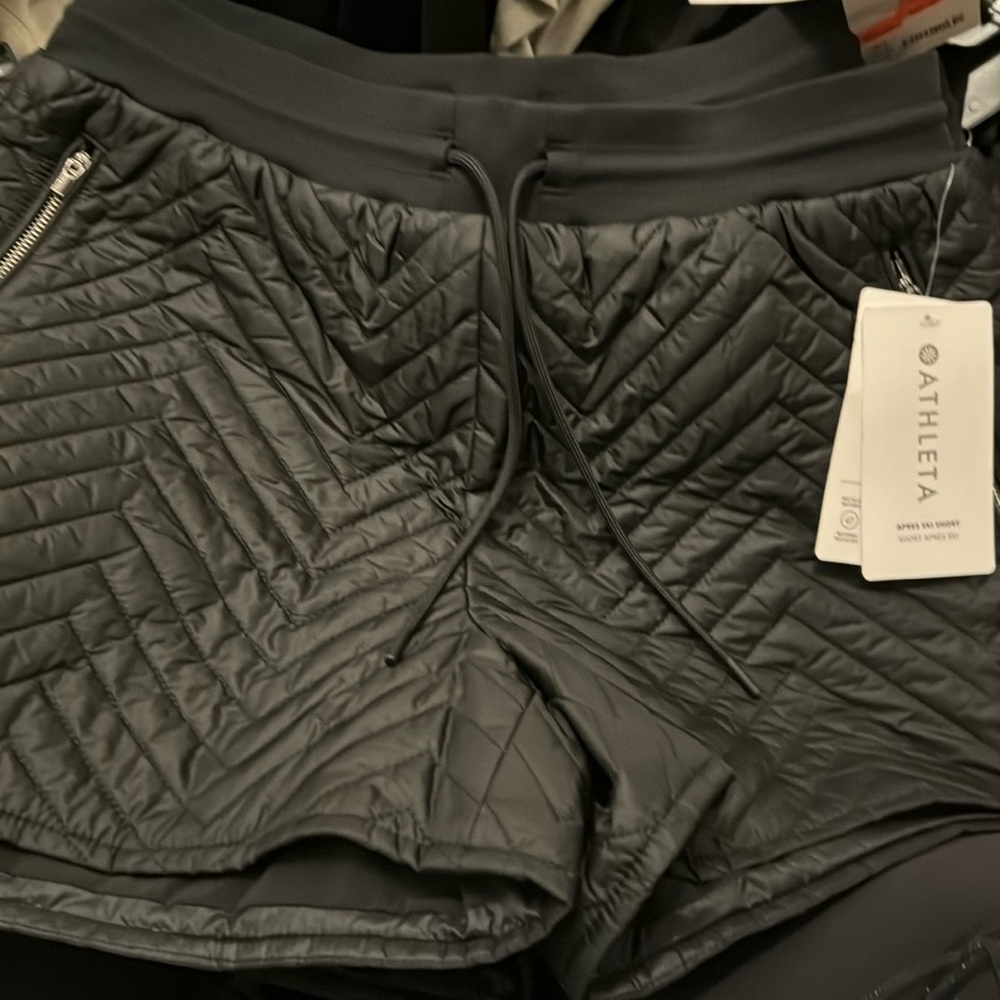 Athleta Women's Quilted Charcoal Shorts